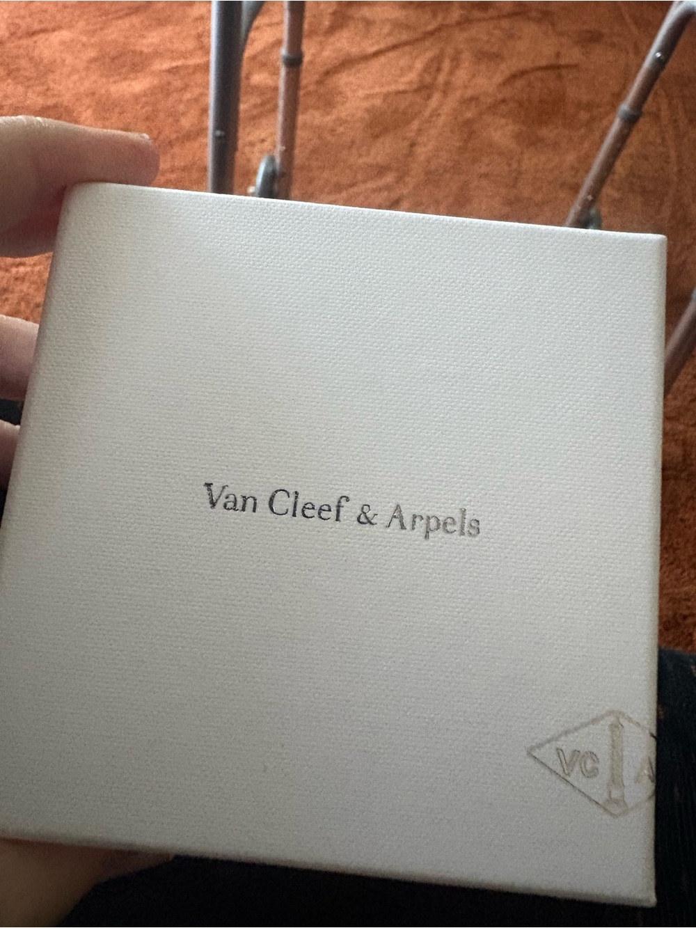 Van Cleef & Arpels Cream Signature Jewelry Box